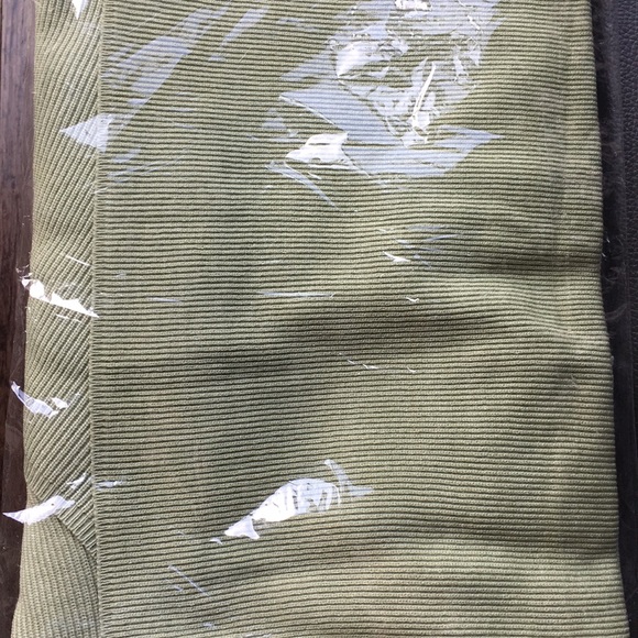 (Last 1) High quality sweater wrap dress GREEN - Picture 5 of 8